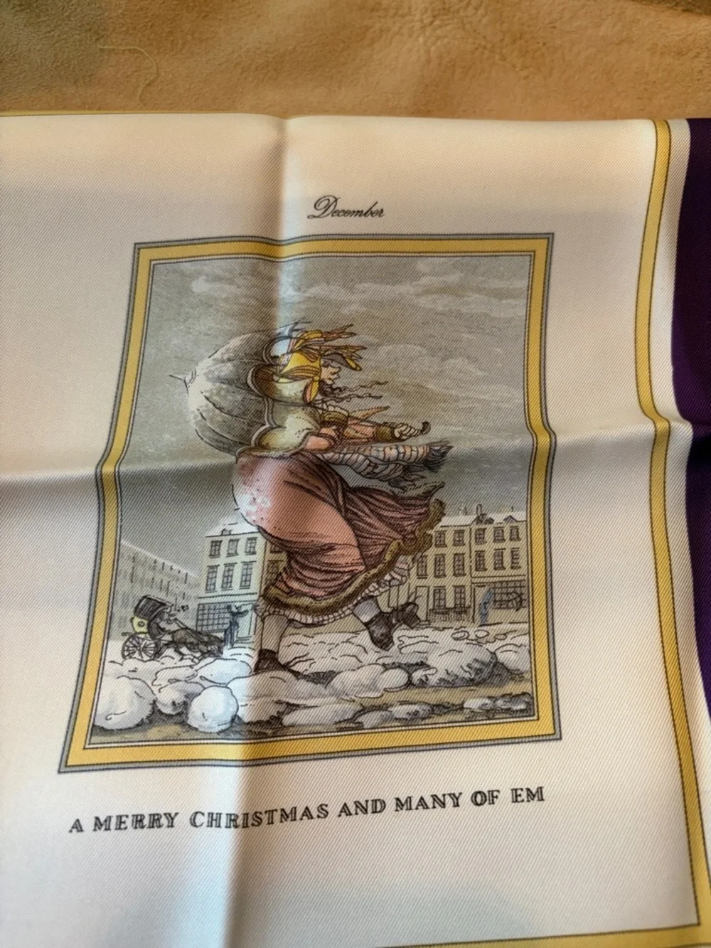 Vintage Burberry London Silk Scarf